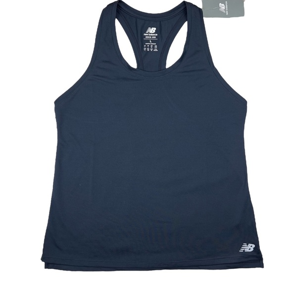 New Balance Core Run Tank Top Women’s Large Blue Workout Running Athletic Shirt - Picture 1 of 5
